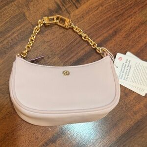 NWT Elegant Pink Chain Nano Shoulder Bag